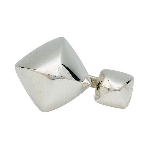 Bague 53 Bague Hermès, "Collier de Chien Rock", argent. 58 Facettes 31780