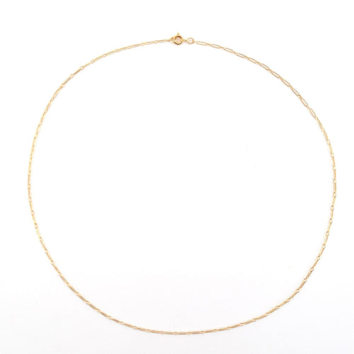 Collier Chaine or jaune maille agrafe 58 Facettes 19-487