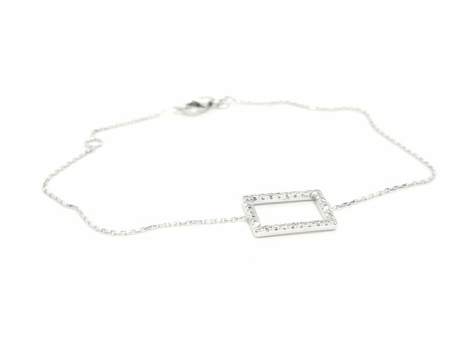 Bracelet Bracelet Graphique Or blanc Diamant 58 Facettes 579217RV