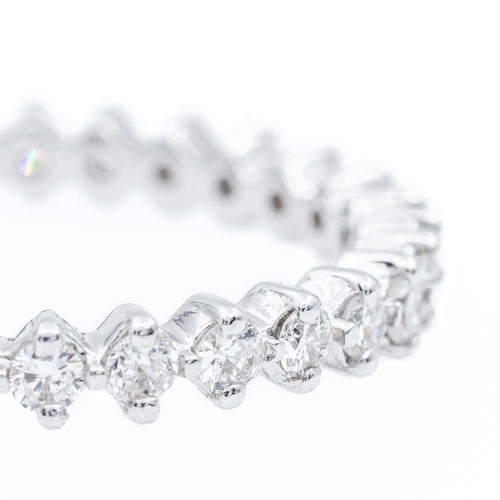 Bague 58 Bague Alliance Platine Diamant 58 Facettes 2264505CN