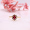 Bague Bague Marguerite Rubis Diamants 58 Facettes