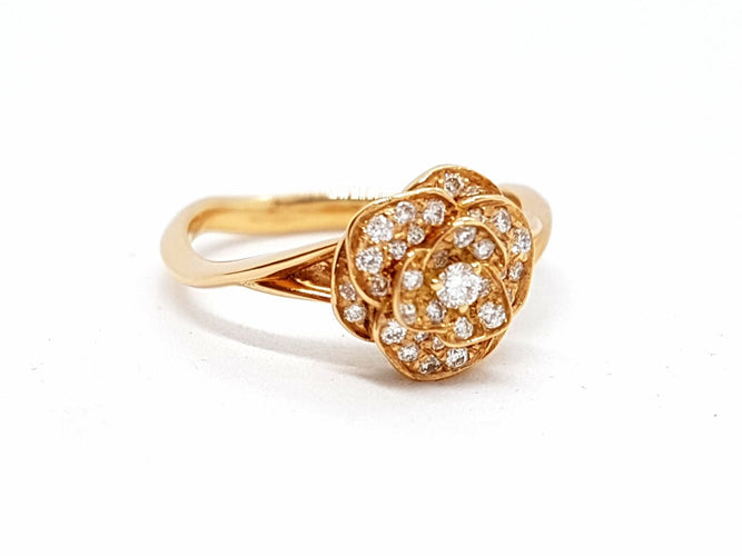 Bague 53 Bague Fleur Or rose Diamant 58 Facettes 578704RV