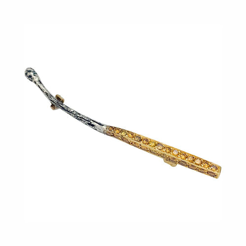 Broche Broche Yuri Kuper, "Allumette", en or, argent et diamants. 58 Facettes 31626