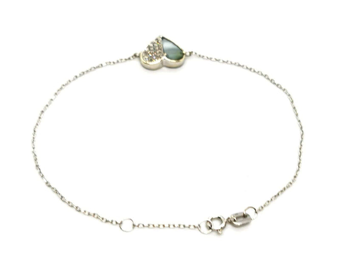 Bracelet Bracelet Coeur Or blanc Diamant 58 Facettes 1641612CN