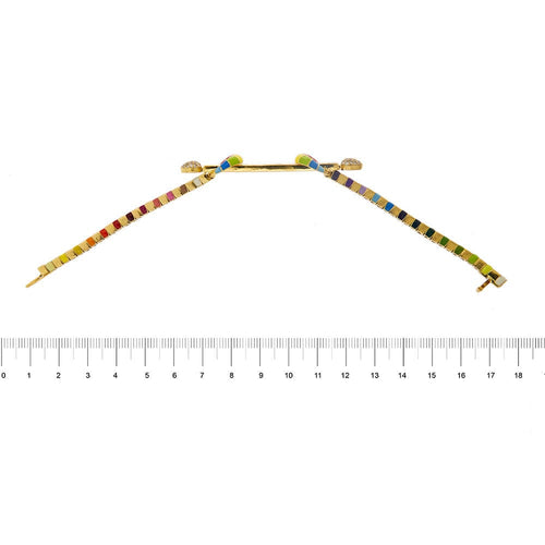 Bracelet Bracelet chakra Email arc-en-ciel Diamants 58 Facettes 31740
