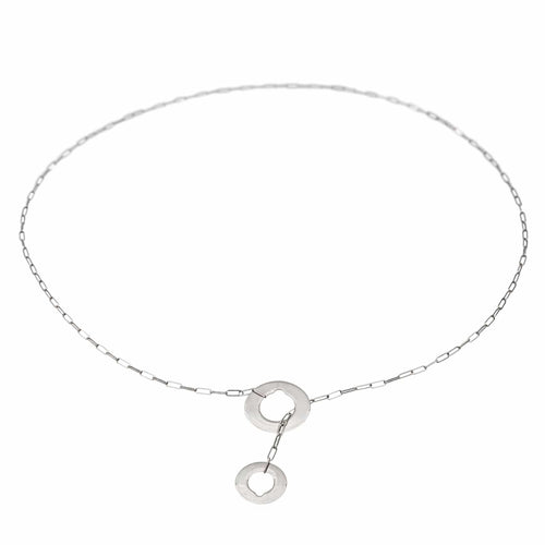 Collier Dinh Van Collier Sautoir Cible Or blanc 58 Facettes 2865688RV