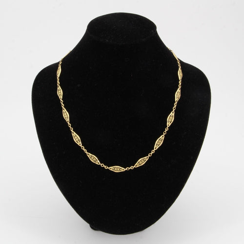 Collier Chaine en or maillons filigranés 58 Facettes 21-563
