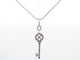 Collier collier pendentif TIFFANY & CO cle rosace platine diamants 58 Facettes 248507