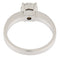 Bague 56 Bague solitaire en or blanc avec diamant 58 Facettes G3305