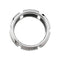 Bague 54 Bague Chaumet, "Classe One", or blanc, diamants, laque. 58 Facettes 30989