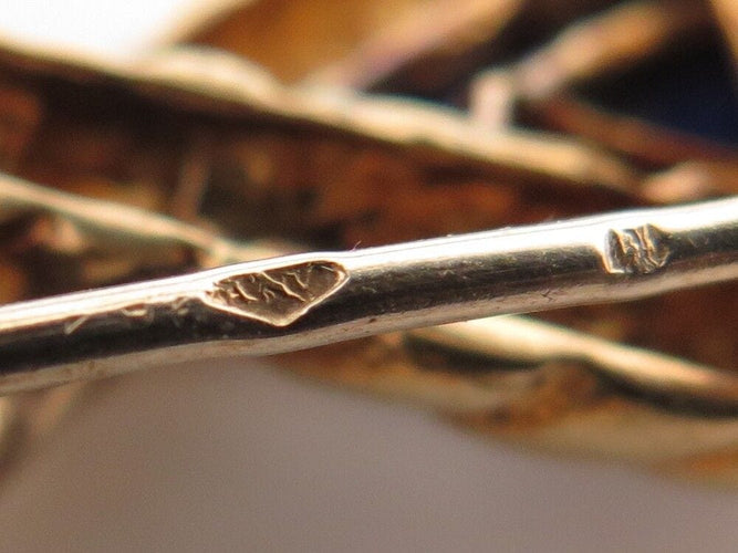 Broche broche VAN CLEEF & ARPELS pendentif croix cabochon lapis lazuli diamants 58 Facettes 257360