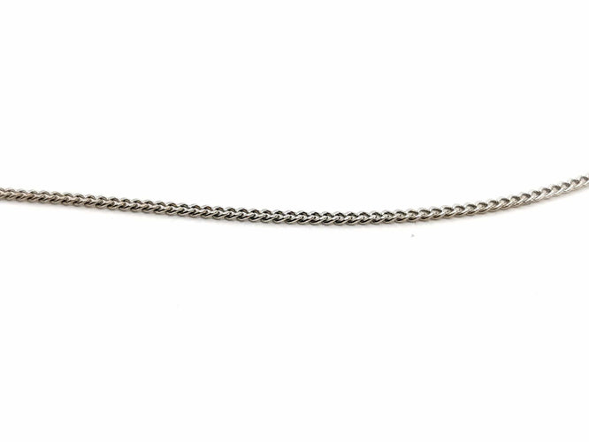 Collier Collier Maille gourmette Or blanc 58 Facettes 1152875CD