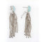 Boucles d'oreilles Boucles d'oreilles aigue-marines gravées diamants et labradorites 58 Facettes 22-195