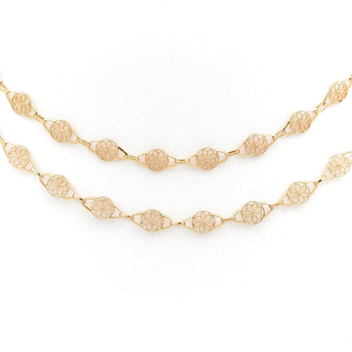 Collier Collier Maille filigrane Or jaune 58 Facettes 1696342CN