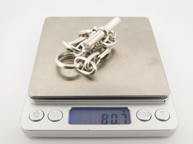 Bracelet vintage bracelet HERMES chaine ancre t19 13 maillons argent massif 58 Facettes 254651