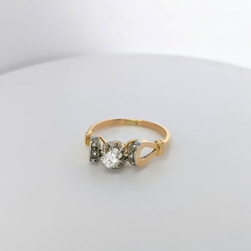 Bague Bague Art déco 2 ors et diamants 58 Facettes 25038