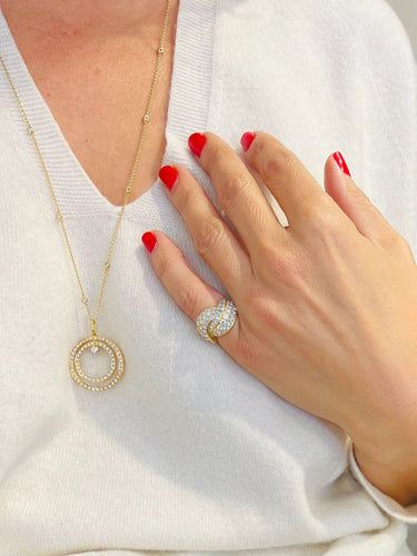 Collier Collier en or jaune et diamant 58 Facettes 1