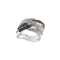 Bague 57 Bague bandeau diamants et saphirs 58 Facettes 24509