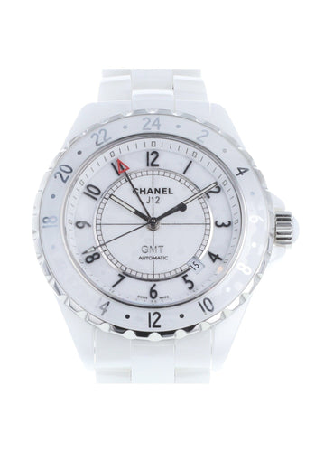 Montre Montre CHANEL J12 Blanche Gmt 42 mm Automatique H2126 58 Facettes 64656-61151