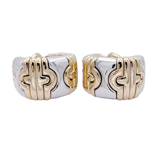 Boucles d'oreilles Boucles d'oreilles Bulgari, "Parentesi", or jaune et acier. 58 Facettes 32910