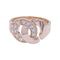 Bague 55 Bague Dinh Van, "Menottes R12", or rose, diamants. 58 Facettes 32391