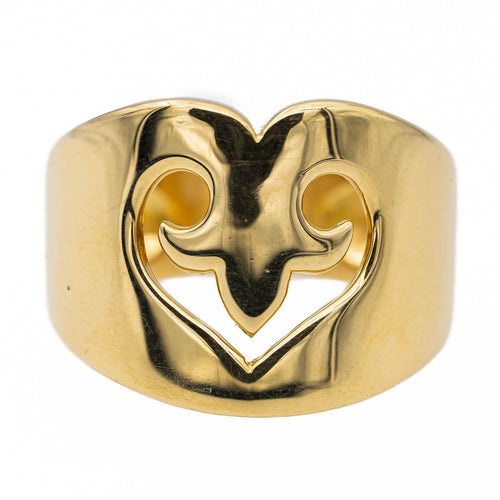 Bague 53 O.J. Perrin Bague Cocktail Coeur légende Or jaune 58 Facettes 2843268CN