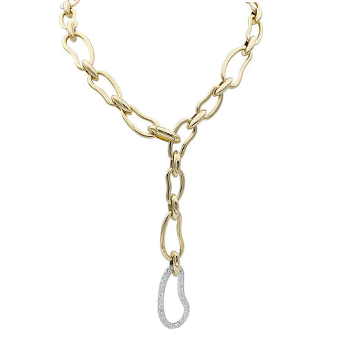 Collier Collier Pomellato, "Paisley", or jaune, diamants. 58 Facettes 33055