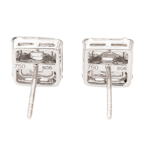 Boucles d'oreilles Boucles d'oreilles Puces Or blanc Diamant 58 Facettes 2308544CN