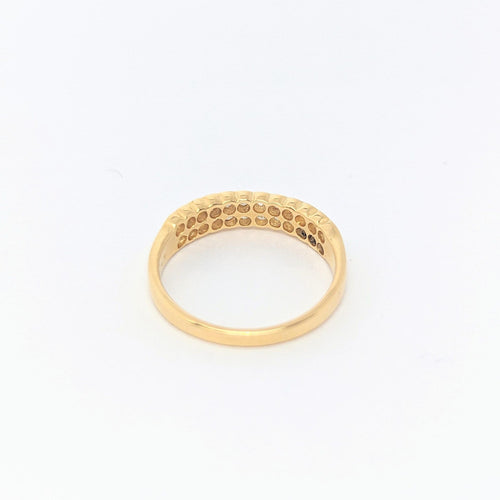 Bague Alliance en Or jaune & Diamants 58 Facettes 25928