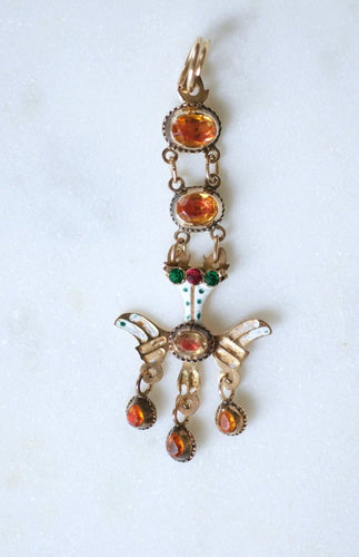 Pendentif Pendentif Saint Esprit, Or et Email 58 Facettes