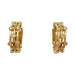 Boucles d'oreilles Boucles d'oreilles créoles en or jaune et diamants. 58 Facettes 31770