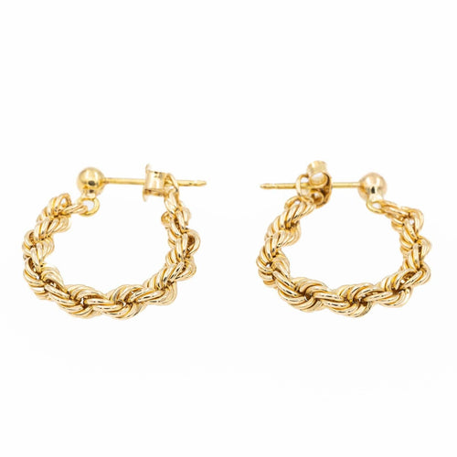 Boucles d'oreilles Boucles d'oreilles Maille torsadée Or jaune 58 Facettes 2283335CN