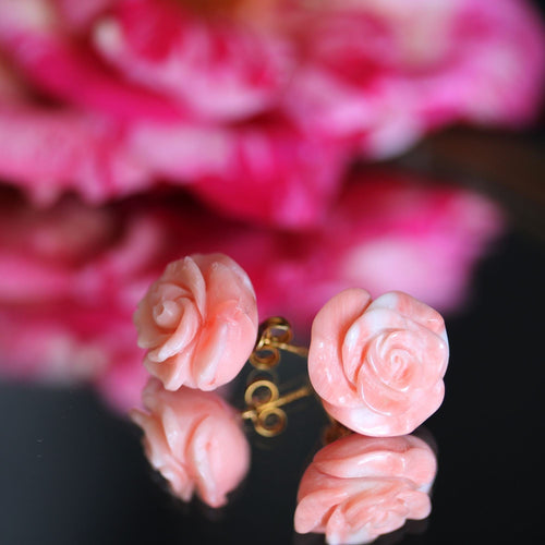 Boucles d'oreilles Boucles d'oreilles roses de corail 58 Facettes 23-260A