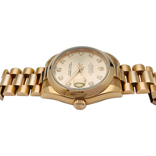 Montre Montre Rolex, "Oyster Perpetual Datejust" , or rose et diamants. 58 Facettes 31976