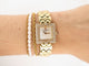 Montre vintage montre baume & mercier carre mv035065 or jaune 18k diamants quartz 58 Facettes 254179