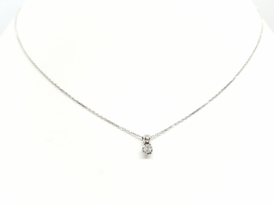 Collier Collier Chaîne + pendentif Or blanc Diamant 58 Facettes 579136RV