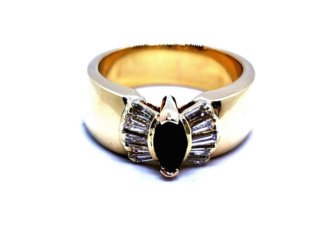 Bague 56 Bague Or jaune Saphir 58 Facettes 990432CN