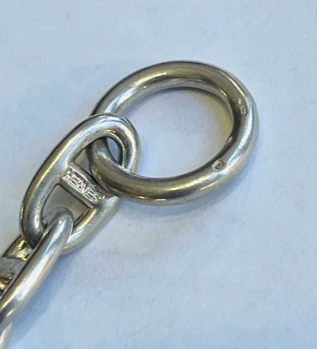 Bracelet Bracelet Hèrmes, maille chaine d'ancre en argent 58 Facettes