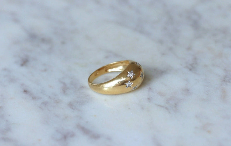 Bague Bague jonc constellation diamants 58 Facettes