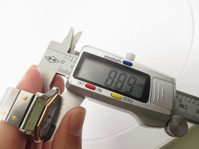 Montre vintage montre CARTIER santos octogonale 30 mm or & acier automatique 58 Facettes 253775