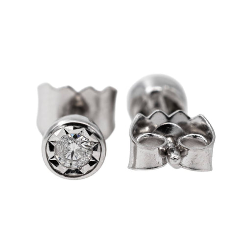 Boucles d'oreilles Boucles d'oreilles Puces Or blanc Diamant 58 Facettes 2506322CN