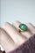 Bague Bague Or jaune cabochon d'Emeraude 58 Facettes