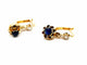Boucles d'oreilles Boucles d'oreilles Dormeuses Or jaune Saphir 58 Facettes 1265916CD