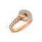 Bague 53 Bague Lilistone L'Originale Rond Or rose Diamants 58 Facettes 31E00884