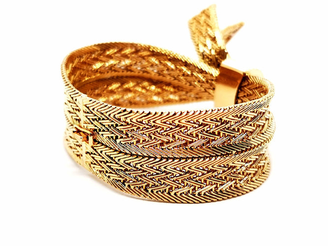 Bracelet Bracelet Manchette Or jaune 58 Facettes 1452666CN