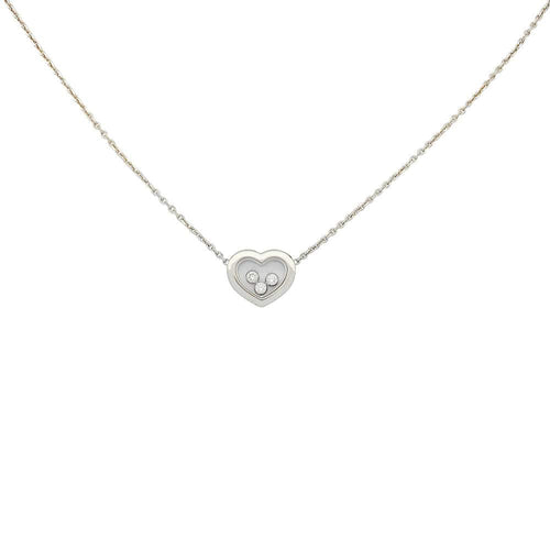 Collier Collier Chopard, "Happy Diamonds", or blanc. 58 Facettes 31978