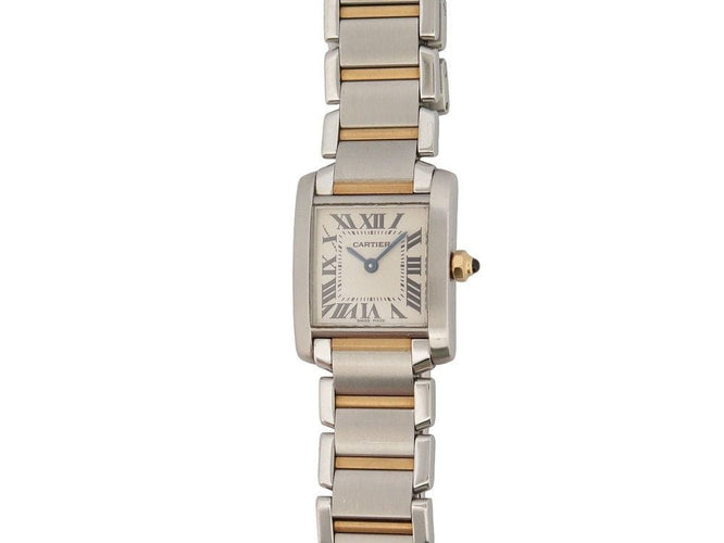 Montre montre CARTIER tank francaise pm or & acier quartz 58 Facettes 255276