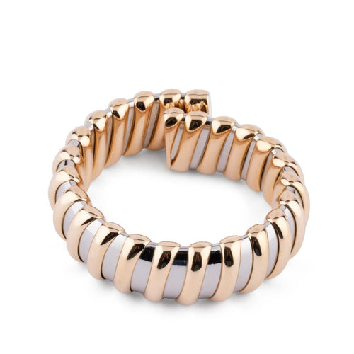 Bracelet Bracelet or et acier de la maison Bvlgari 58 Facettes 1