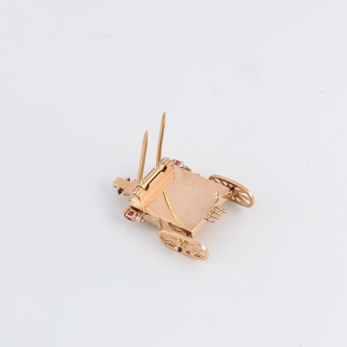 Broche Broche Carrosse attribuée à Mellerio 58 Facettes