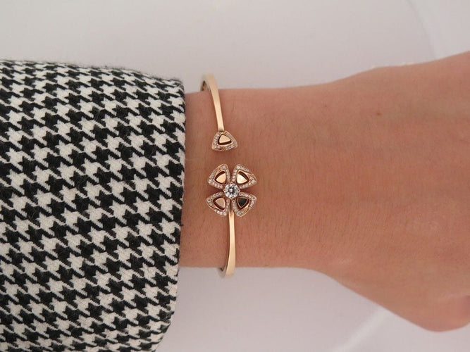 Bracelet bracelet BULGARI fiorever 16 cm en or rose 18k diamant 58 Facettes 257785